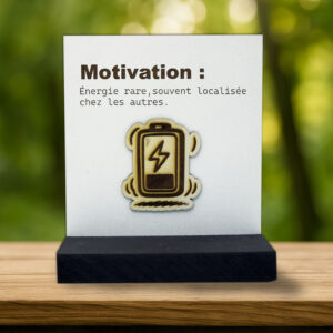 Plaque gravée Motivation k.li créations