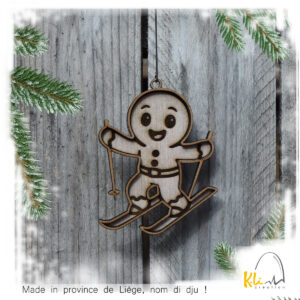 boule de noel pain d'epice a ski kli creations