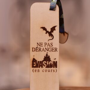 Marque-page dragon evasion en cours ne pas deranger marque page kli creationes