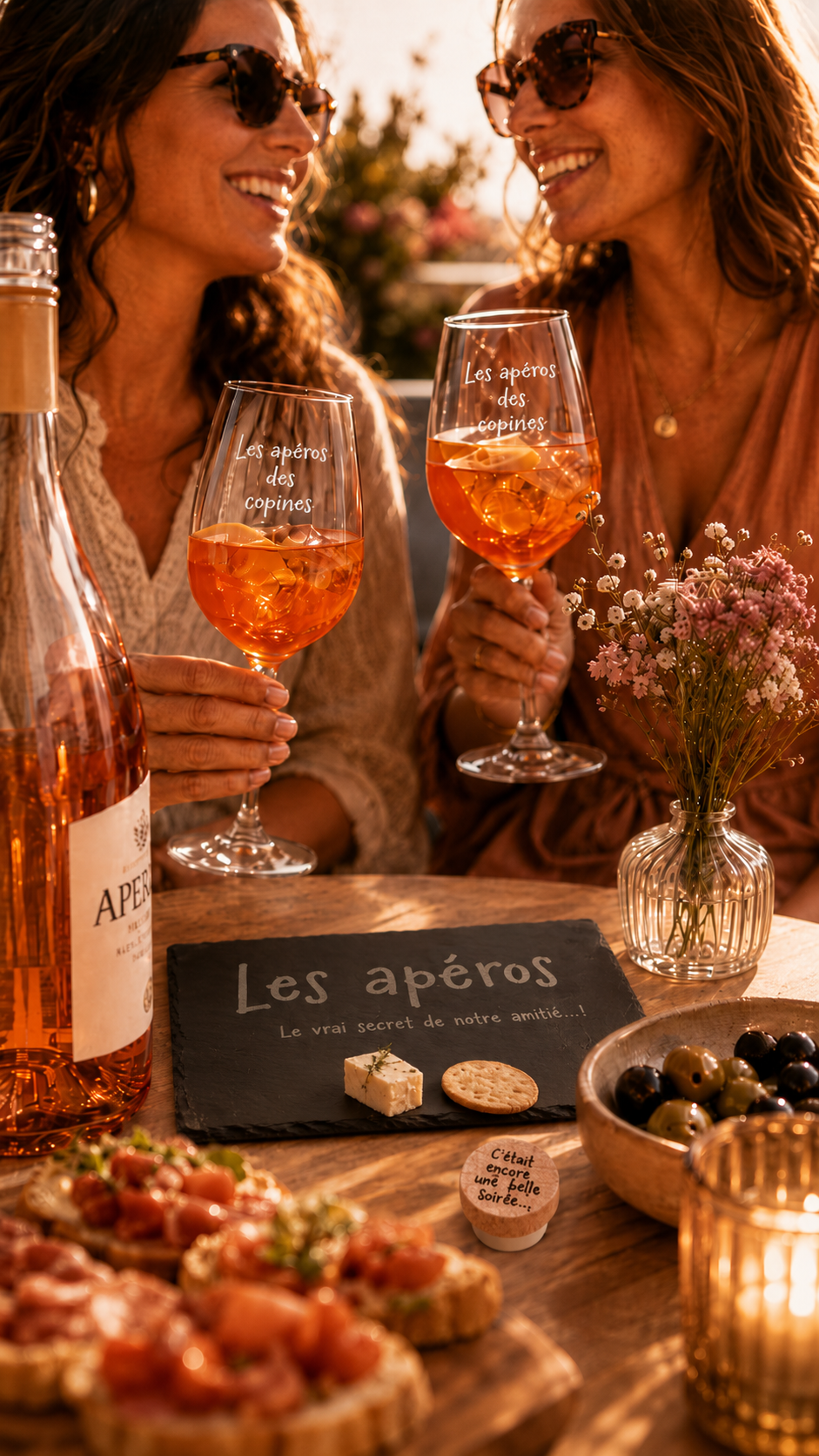 Pack apéro des copines avec planche apéro