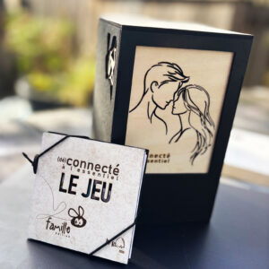 Prison à GSM en bois design Amoureux avec jeu de cartes édition Famille